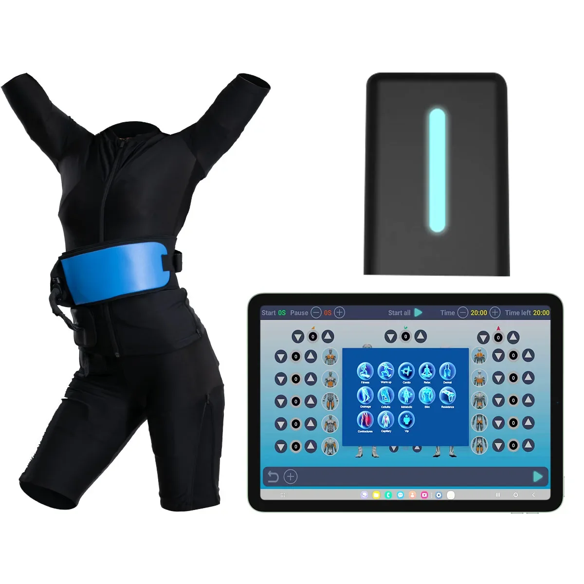 Customized Electric Stimulation Training Suit for Personal Home Body Sculpting & Weight Loss US & CN Plug Type Standing Type