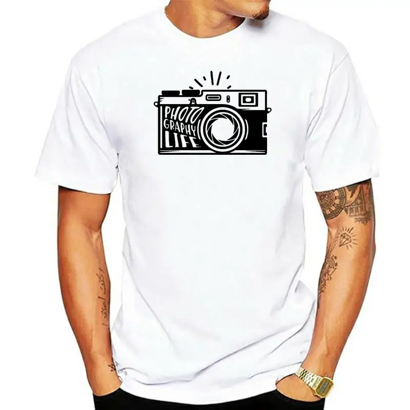 Photography Life Camera T-Shirt - Graphic Wedding Photographer Birthday Gift Top