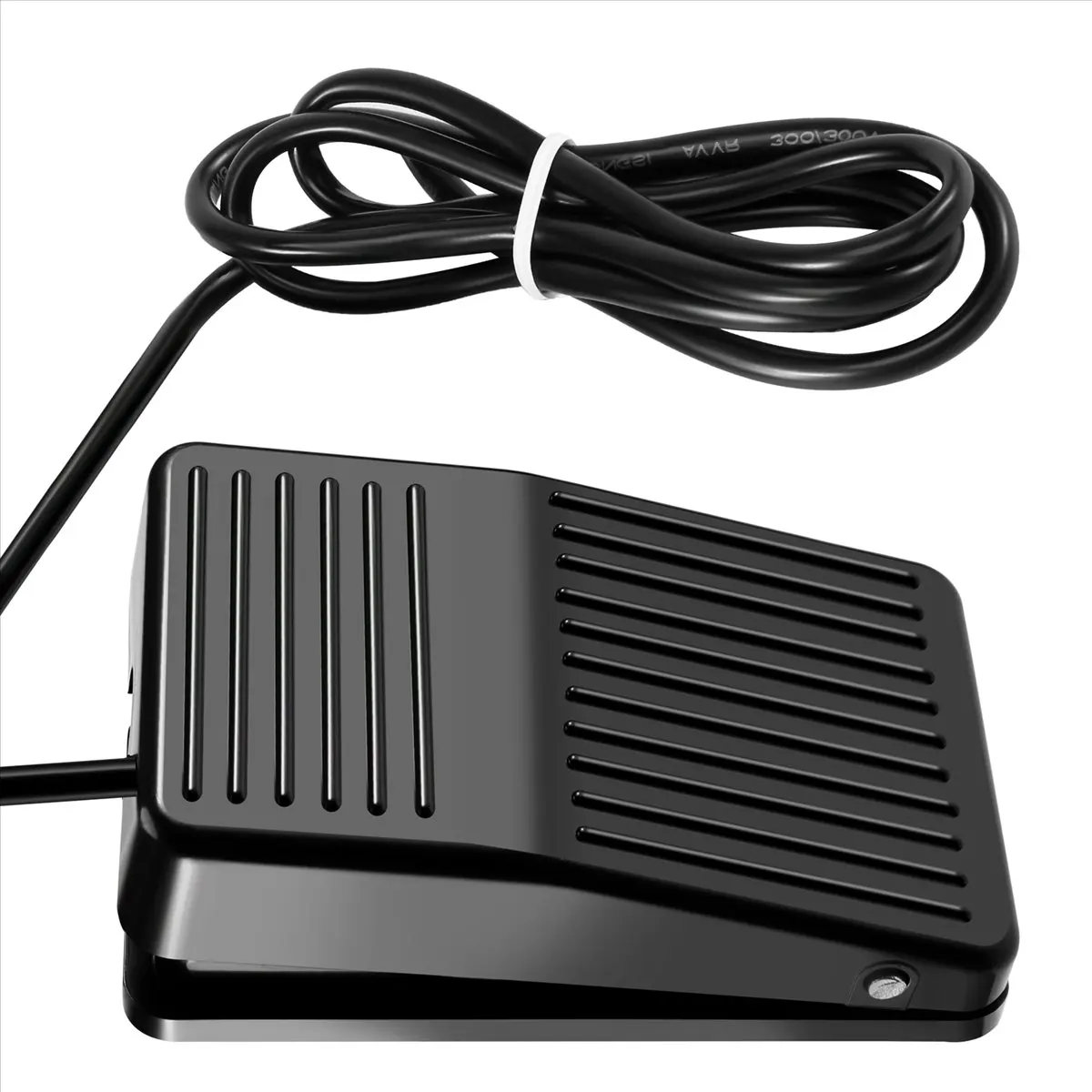 A40I AC 250V 10A SPDT NO NC Antislip Plastic Momentary Power Foot Pedal Switch Black