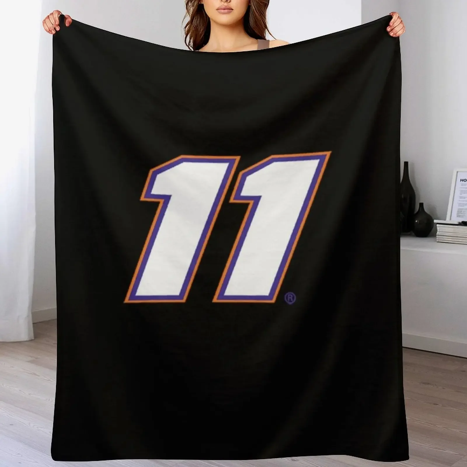 The 11 Denny Hamlin Throw Blanket Flannels sofa bed Blankets