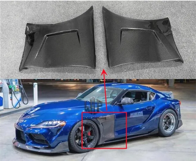 

ART Real Carbon Fiber Front Fender Vent Side Air Outlet Intake Duct Trim Bodykit For Toyota Supra A90 2020 2021 2022 2023