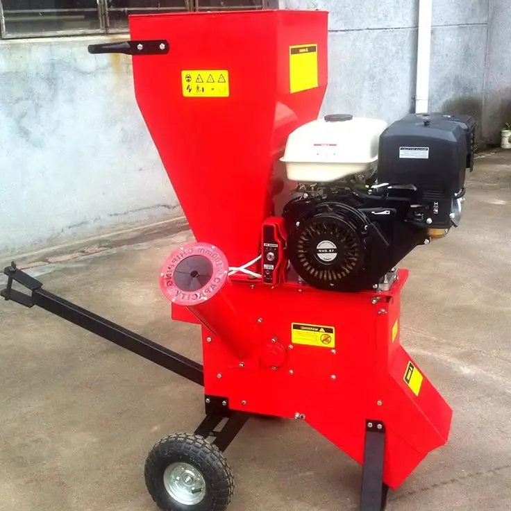 

Customized Stable-Running Electric Wood Chipper Shredder 2pcs Blades Emergency Switch Efficient 5Inch Branch Shredding