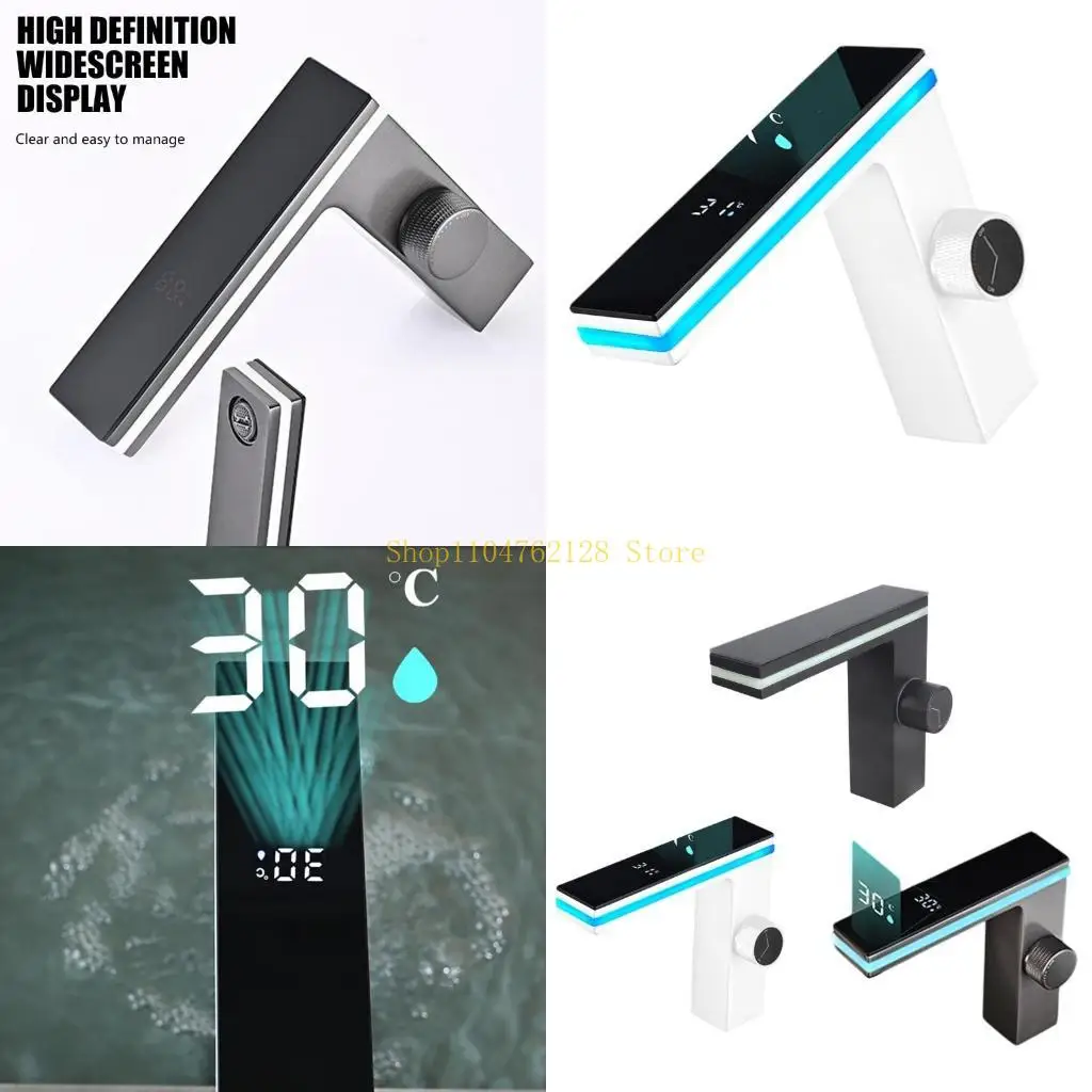 

Модернизация цифрового температурного смесителя для раковины, смеситель для умывальника для горячей и холодной воды, лучшая распродажа