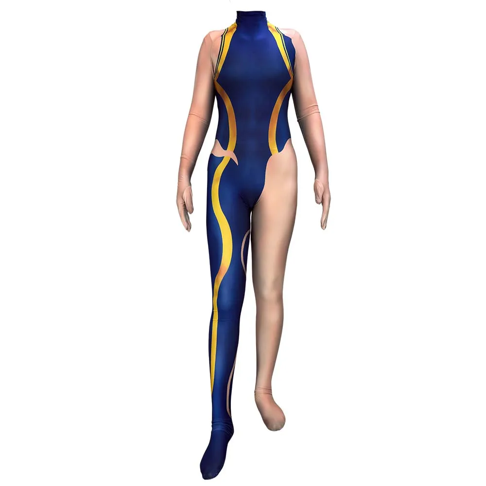 

Halloween Adults Female Chun Li Cosplay Costumes Superhero Zentai Suit Bodysuit Woman Party Jumpsuits