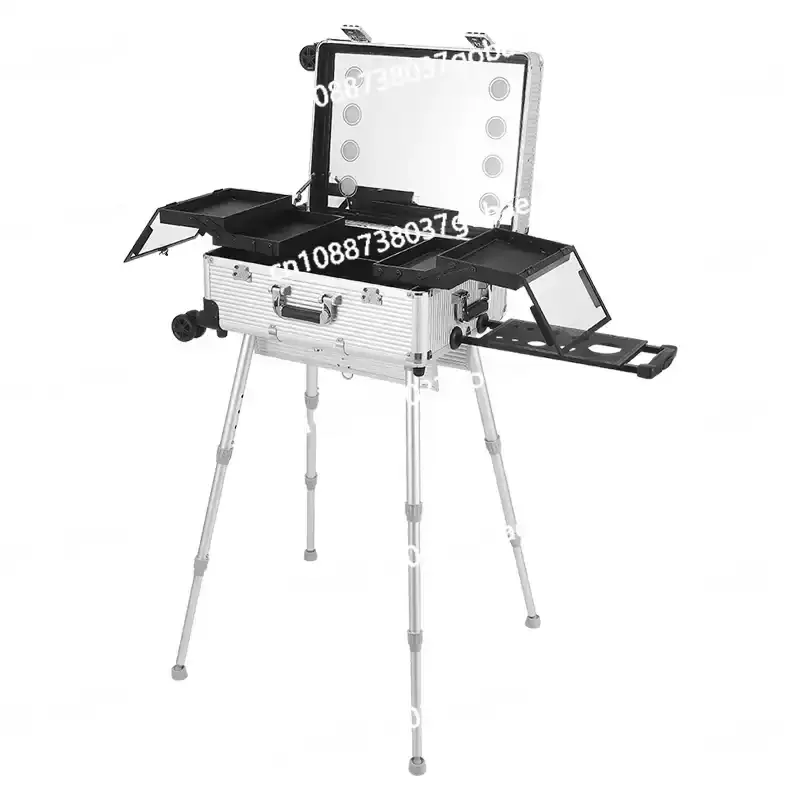 22-Inch makeup case full-screen mirror 8LED light large capacity