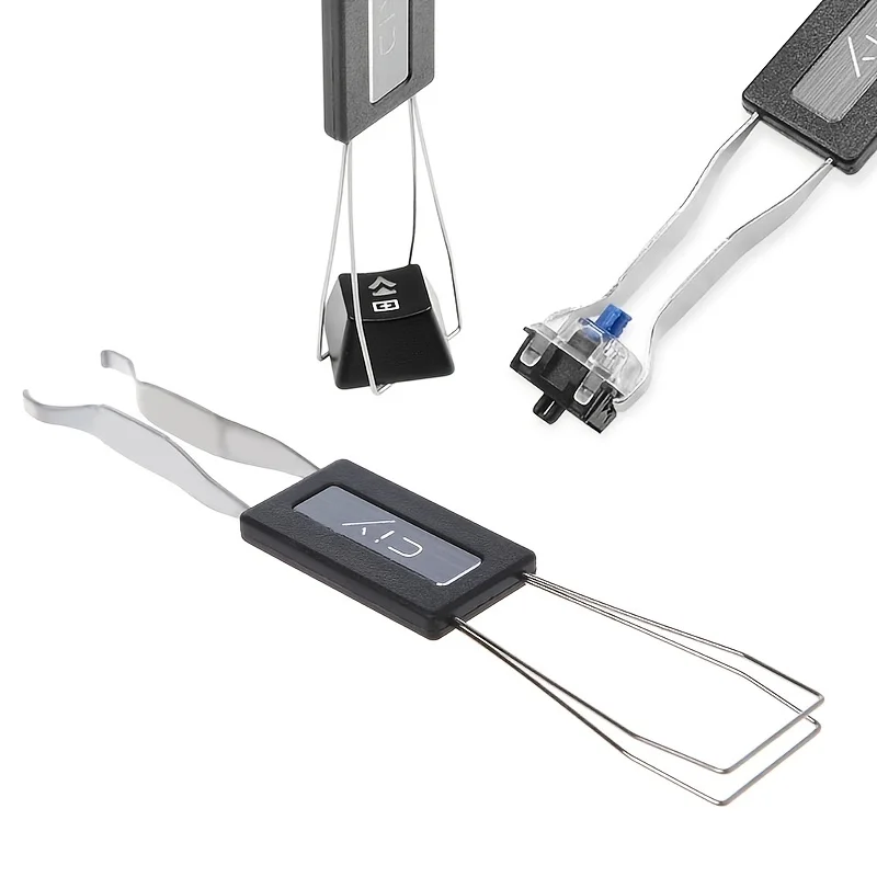 Tastenkappen-Abzieher, Schalter-Abzieher, mechanisches Tastatur-Set, 2-in-1, Mehrzweck-Tastaturabzieher für mechanische Tastaturen, Tastenkappen-Klemme