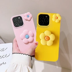  INS Korea Stand Floral Soft Cover for Samsung Galaxy A5 2017 A6 2018 A7 2019 A9 2018 S6 S7 S8 PlusProtective Soft Cover