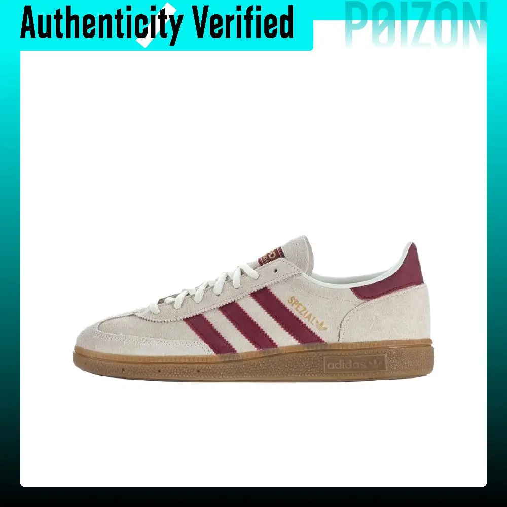 Adidas Originals HANDBALL SPEZIAL German Army Trainers Unisex Beige Red HP3672
