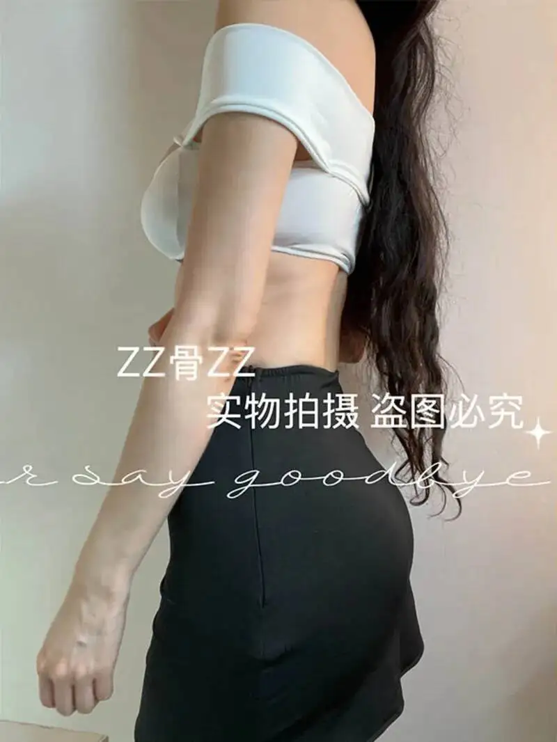 Primavera Nuovo Sexy Puro Desiderio delle Donne Hollow Una Spalla T-Shirt + Vestito Diviso Elegante Moda Dolce Donne Coreane 2025 Nuove Magliette E Camicette H29