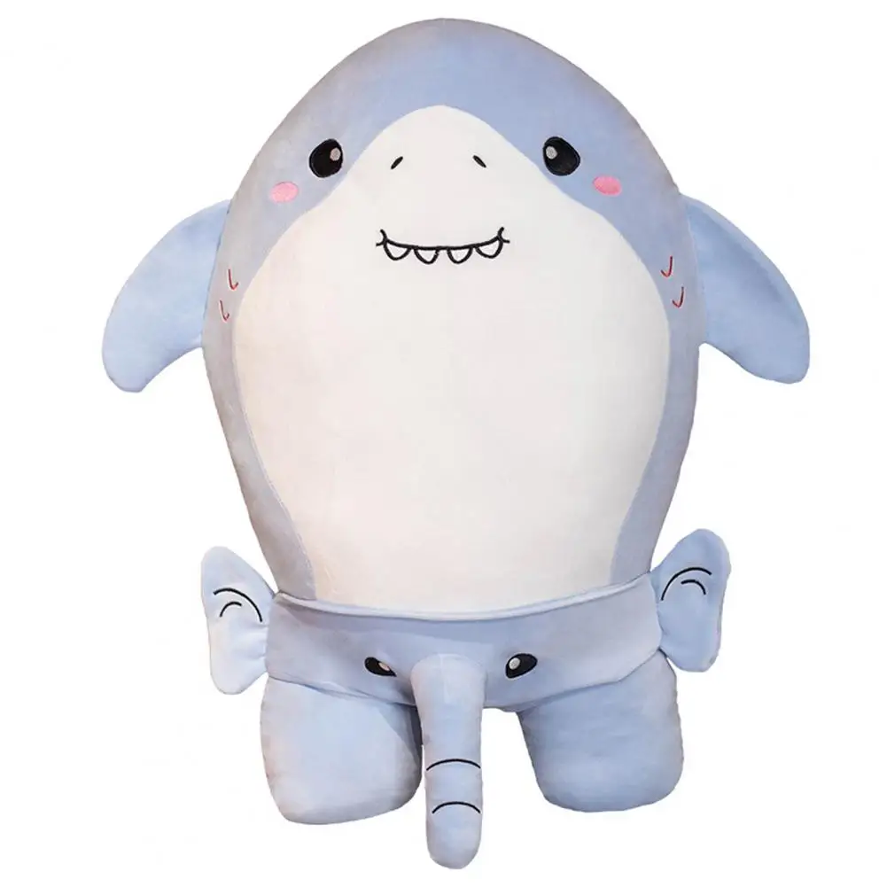 

Exquisite Plush Shark Toy Fully Filled Stuffed Animal Doll Removable Sea Animal Pillow Plush Shark Doll Toy Bed Decoration