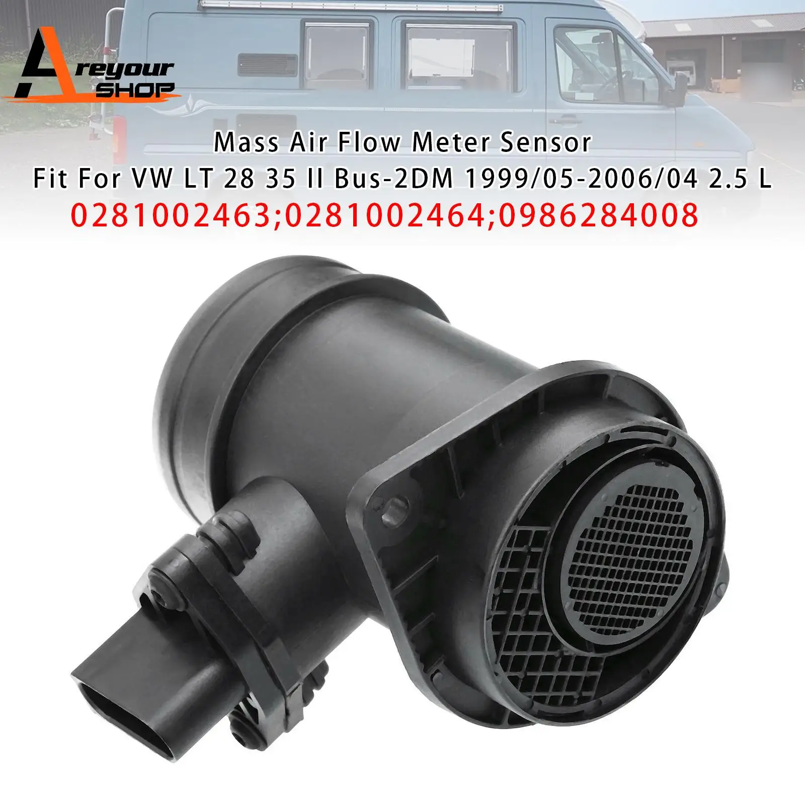 

Mass Air Flow Meter Sensor for VW Transporter IV Passat 3B Superb I 0281002463
