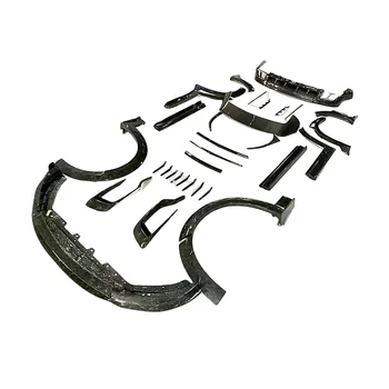 High Quality m Style Carbon Fiber Wide Body Kits Front Lip Rear Spoiler Rear Diffuser Side Skirt Car for  Levante