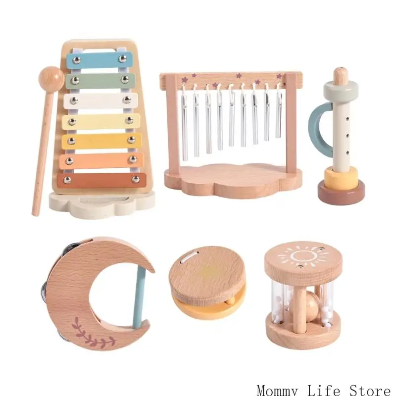 

Colorful Wooden Xylophone Toy for Kids Early Learning Musical Development Play
