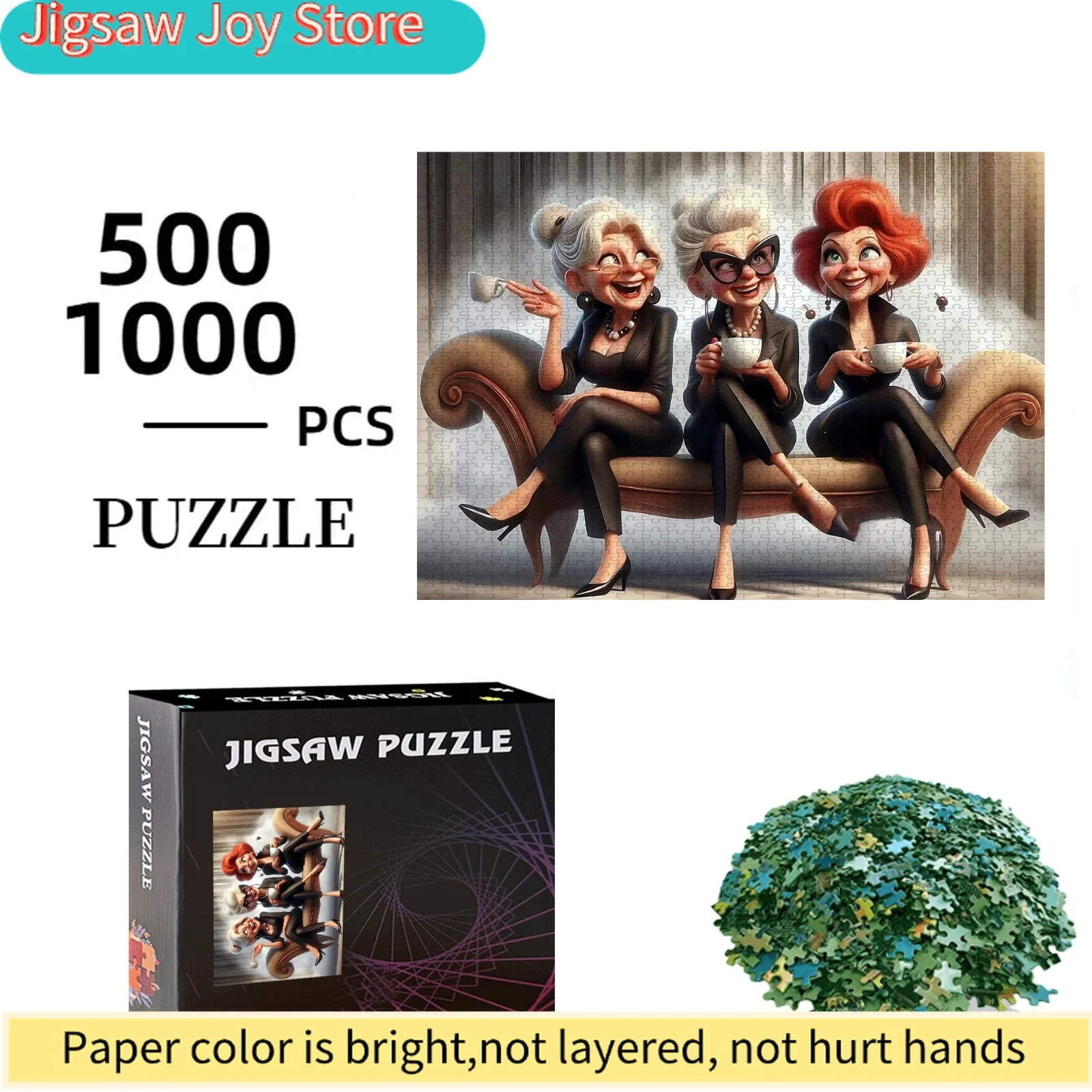 

Пазл «Три женщины», 500/1000 деталей, большой, для всей семьи, интерактивная игра, подарок, украшение для дома, развивающая головоломка, DIY