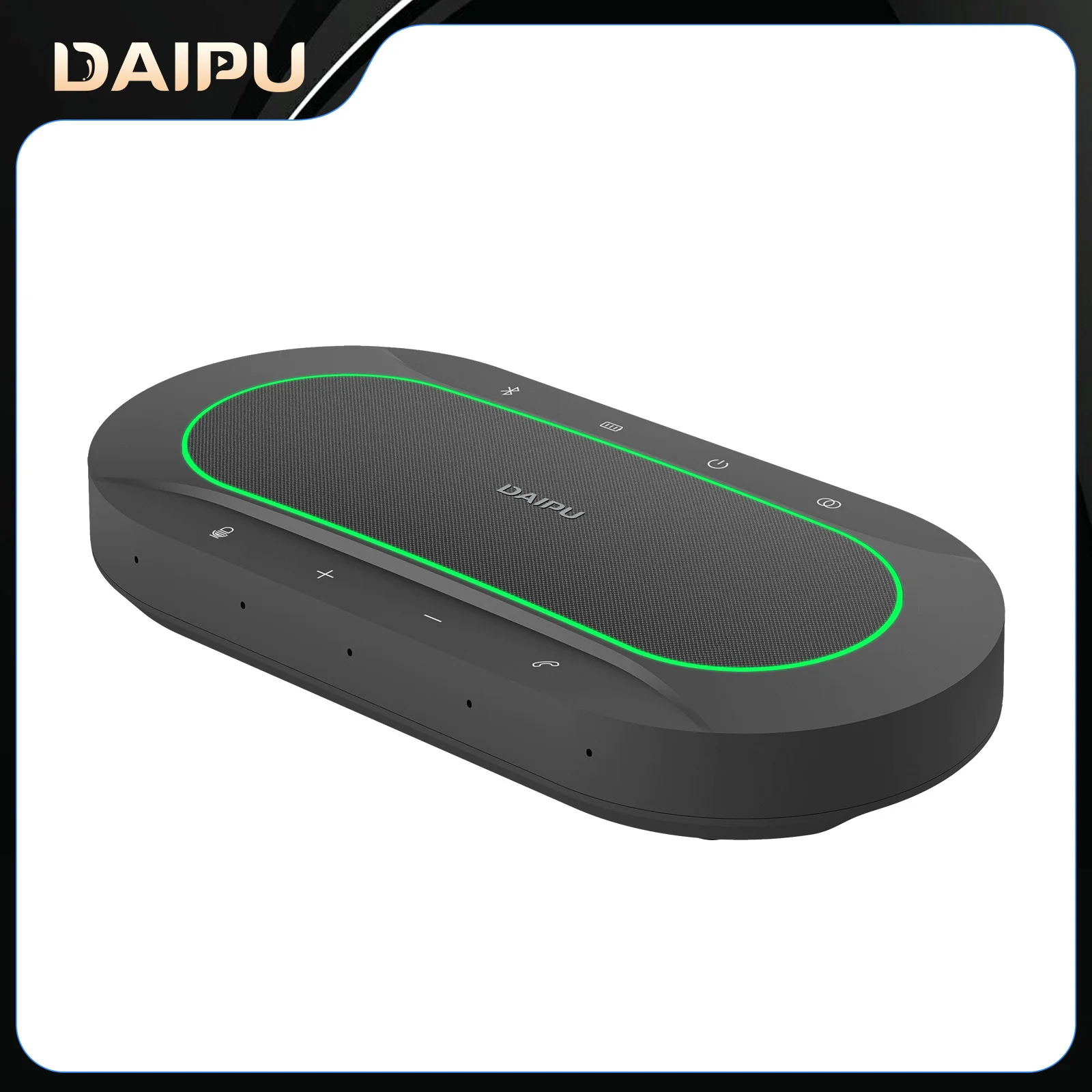 

Всенаправленный микрофон DAIPU CLEAR60 с диапазоном захвата 12 м. Беспроводной каскадный микрофон «один-два»