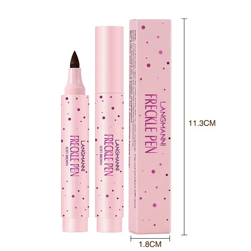 Caneta sarda realista marrom, corretivo Dot Spot Pen, impermeável, duradoura, fácil e conveniente, maquiagem de rosto cosmética, 1pc