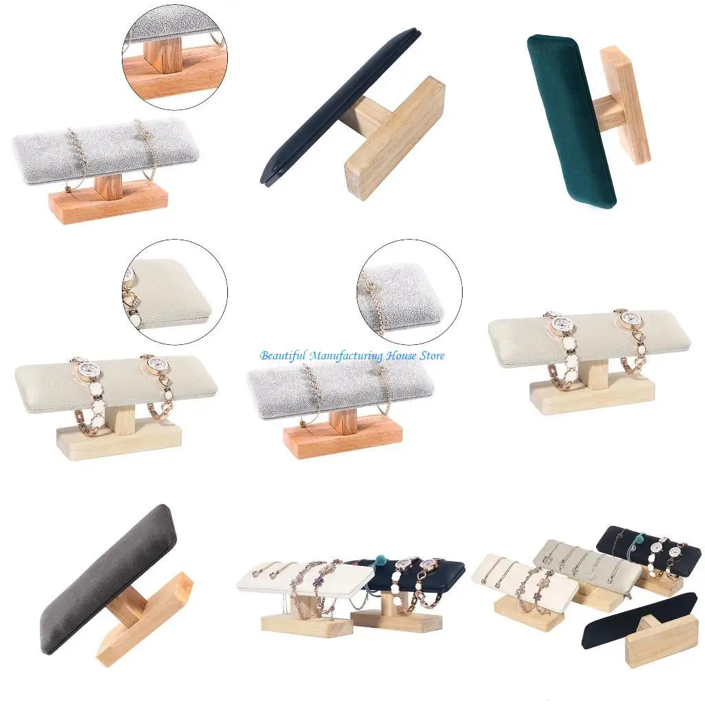 

E56A Elegant Bracelet Display Rack Practical Jewelry Collection Holder Handchain Rack Wristchain Presentation Shelf for Women