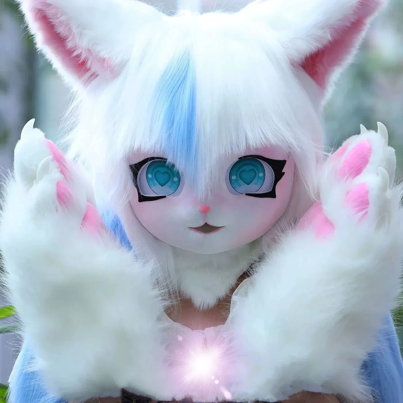 Party Decoration Cute Fursuit Kigurumi Headset Furry Animal Cosplay Costume Paws Kig Comiket Furries Rubbit Doll Cat Comiket