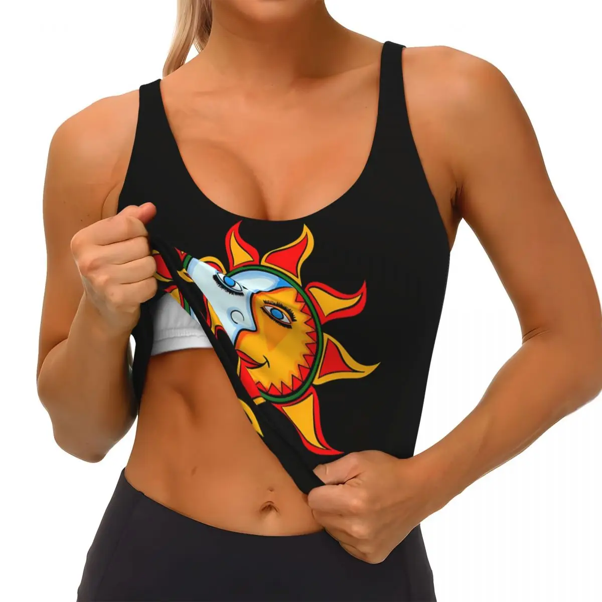 مخصص Jovanotti المرأة سترة رياضية الصدرية الصالة الرياضية تجريب عالية التأثير اليوغا المحاصيل تانك الأعلى #3