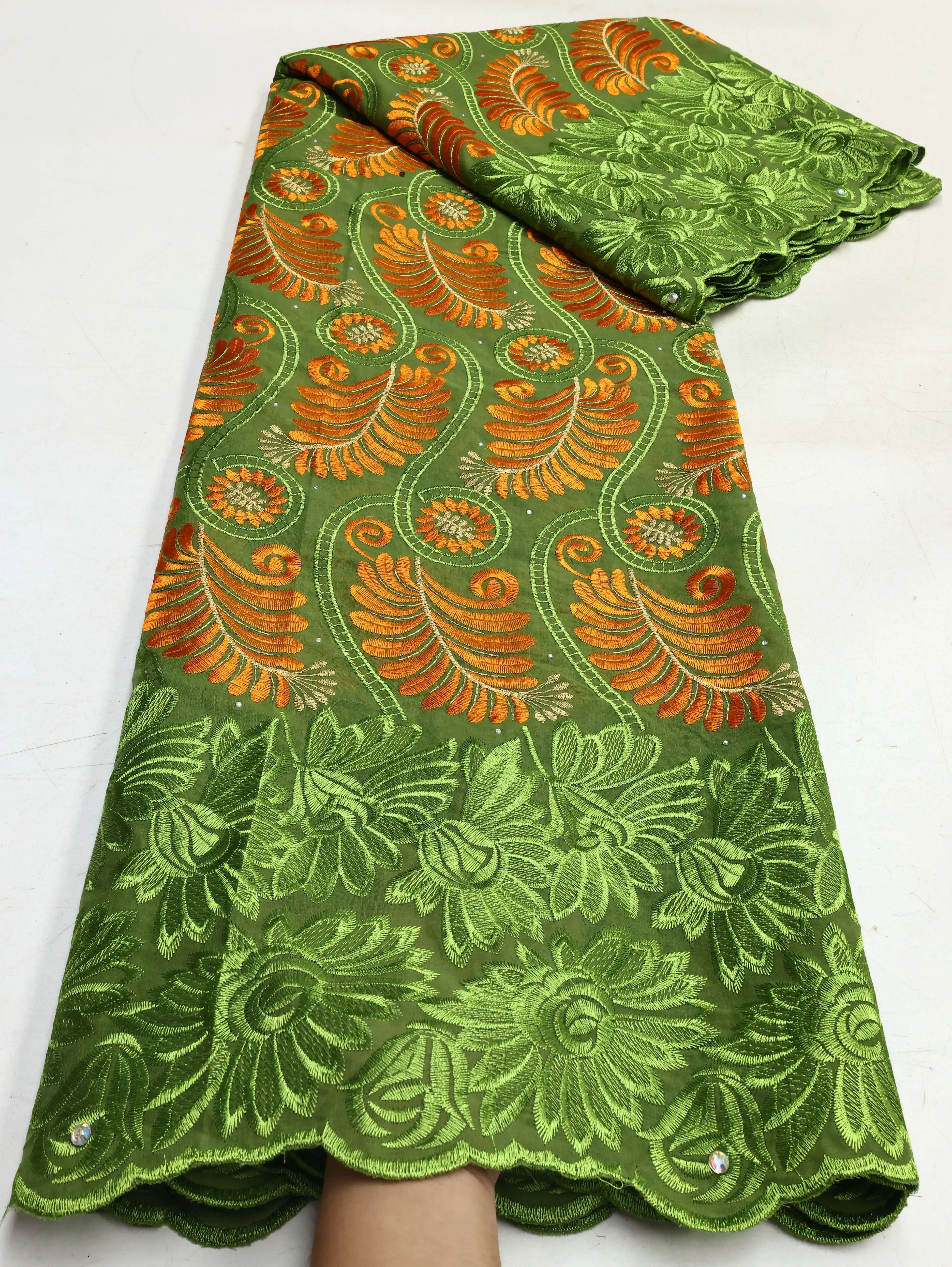 최신 프랑스 고품질 면 레이스 원단 다마스크 기퓌르 면 스위스 보일 레이스 파티 웨딩 드레스 여성용 5야드