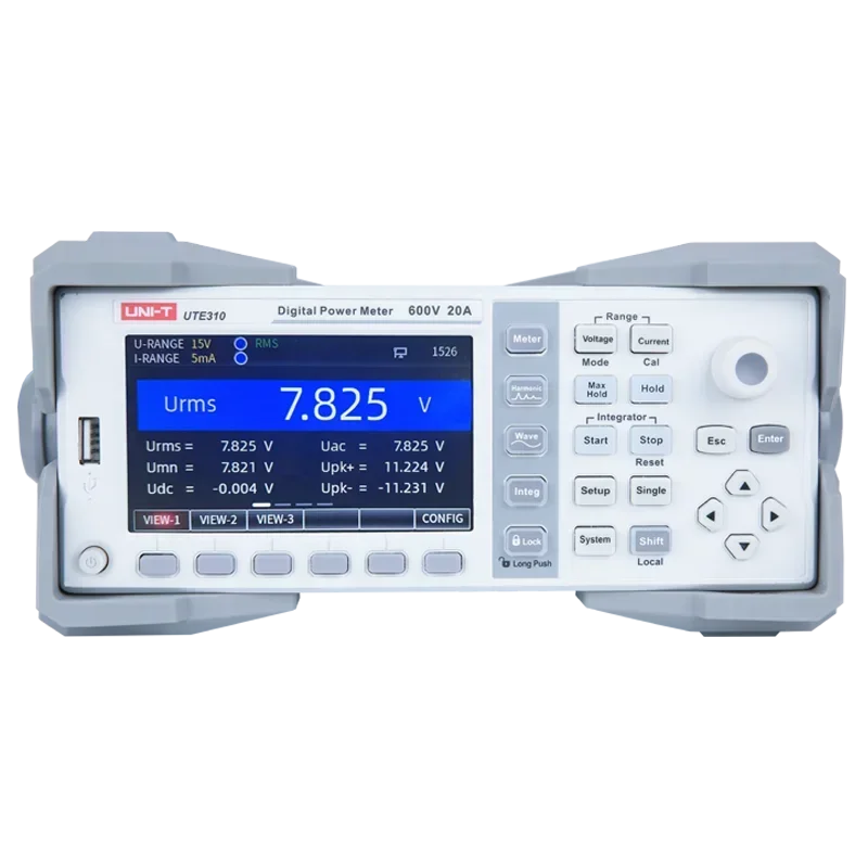 Digital Power Meter 1MSa/s 300kHz Analog Bandwidth 4.3'' TFT LCD 20A Current Measurement Multiple Communication Interfaces