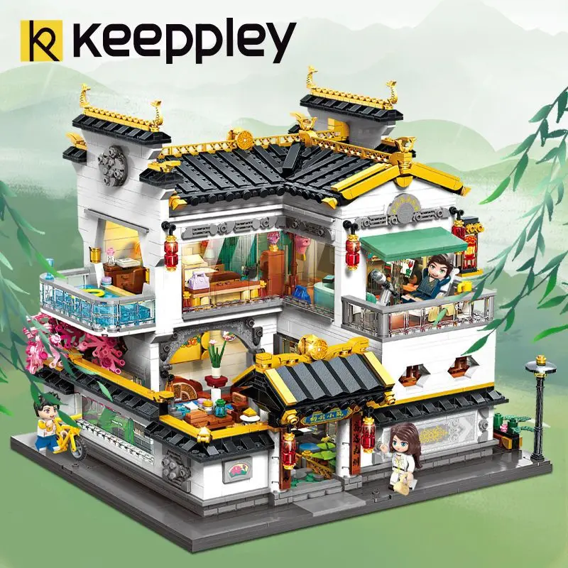 Keeppley Building Blocks Anhui Architecture China-Chic Model Large Scale Assembling High Difficulty K18002 Qiyun Small Building