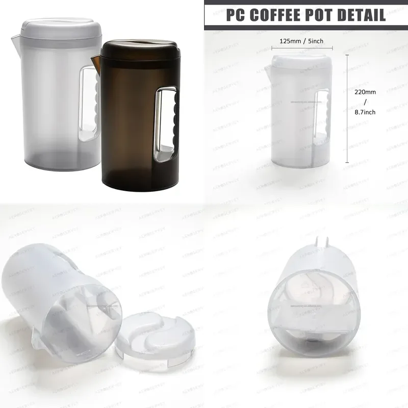 Reusable Plastic Kettle Coffee Pot Light Beverage Container for Home Restaurant Hotel Catering Use