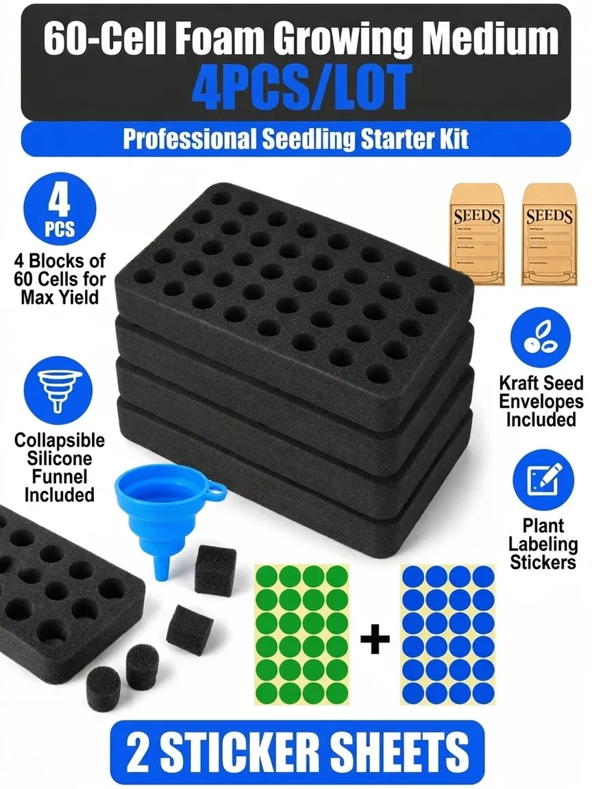 4PCS 60 Slot Foam Hole Diamond Painting Cross Stitch Accessories Tool Container Storage 5D Embroidery Mosaic Gift No Bottle