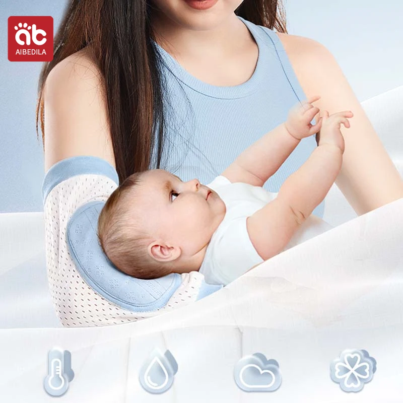 AIBEDILA Arm Pillowcase Baby Breastfeeding Sleeve Coverings Summer Arm Cooling Mat Neonate Breast Feed Articles