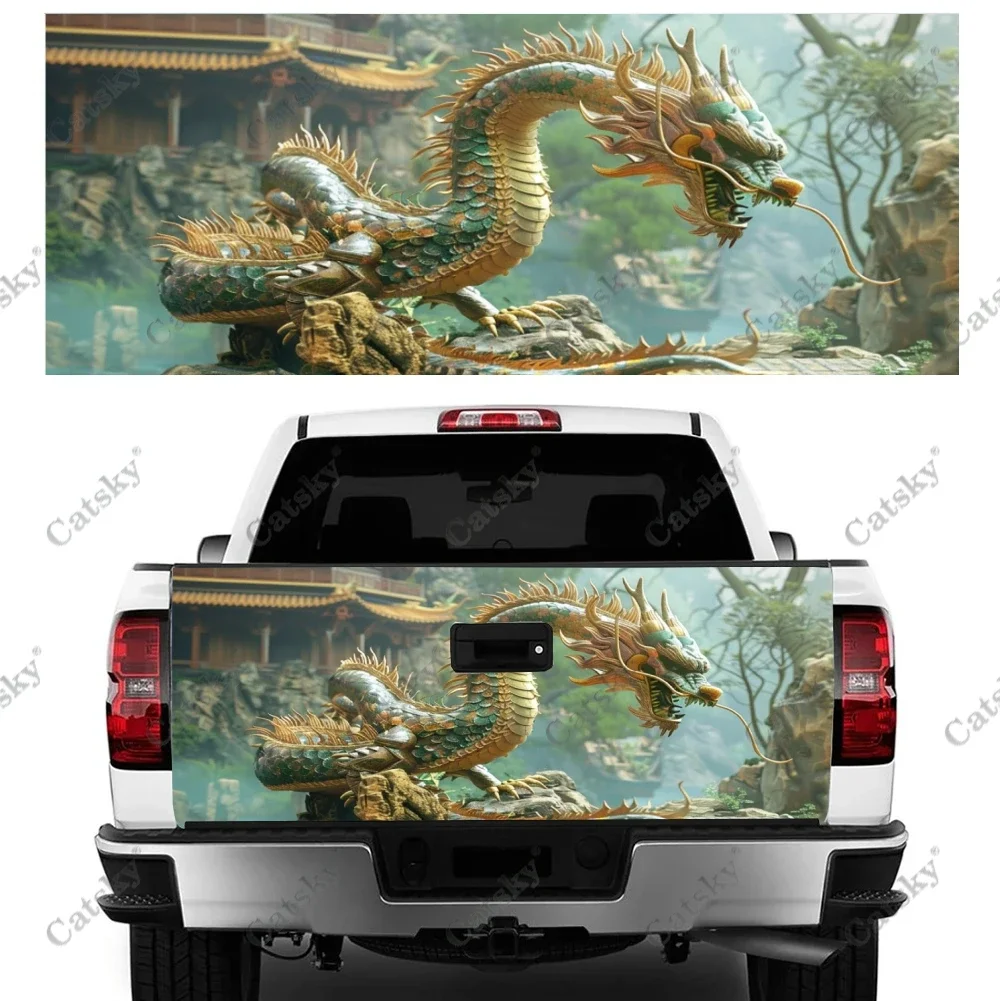 

animal dragon flame car sticker rear car rear modification custom suitable for SUV car truck packaging sticker decal