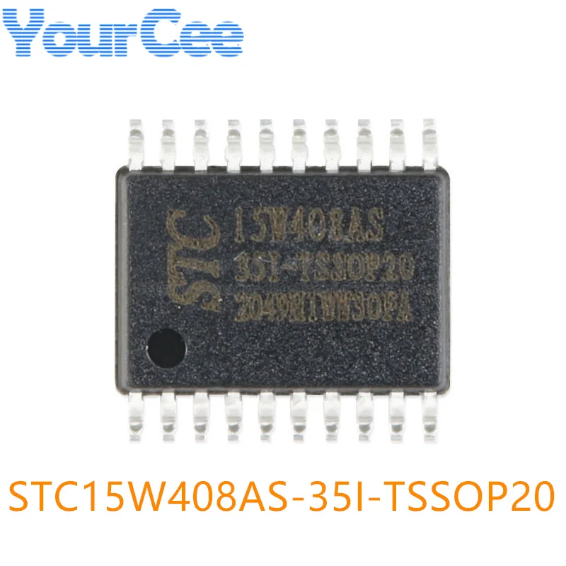 5PCS/1PC STC15W408AS-35I-TSSOP20 15W408AS STC15W408AS 8051 Single Chip IC Microcontroller Micro Controller MCU