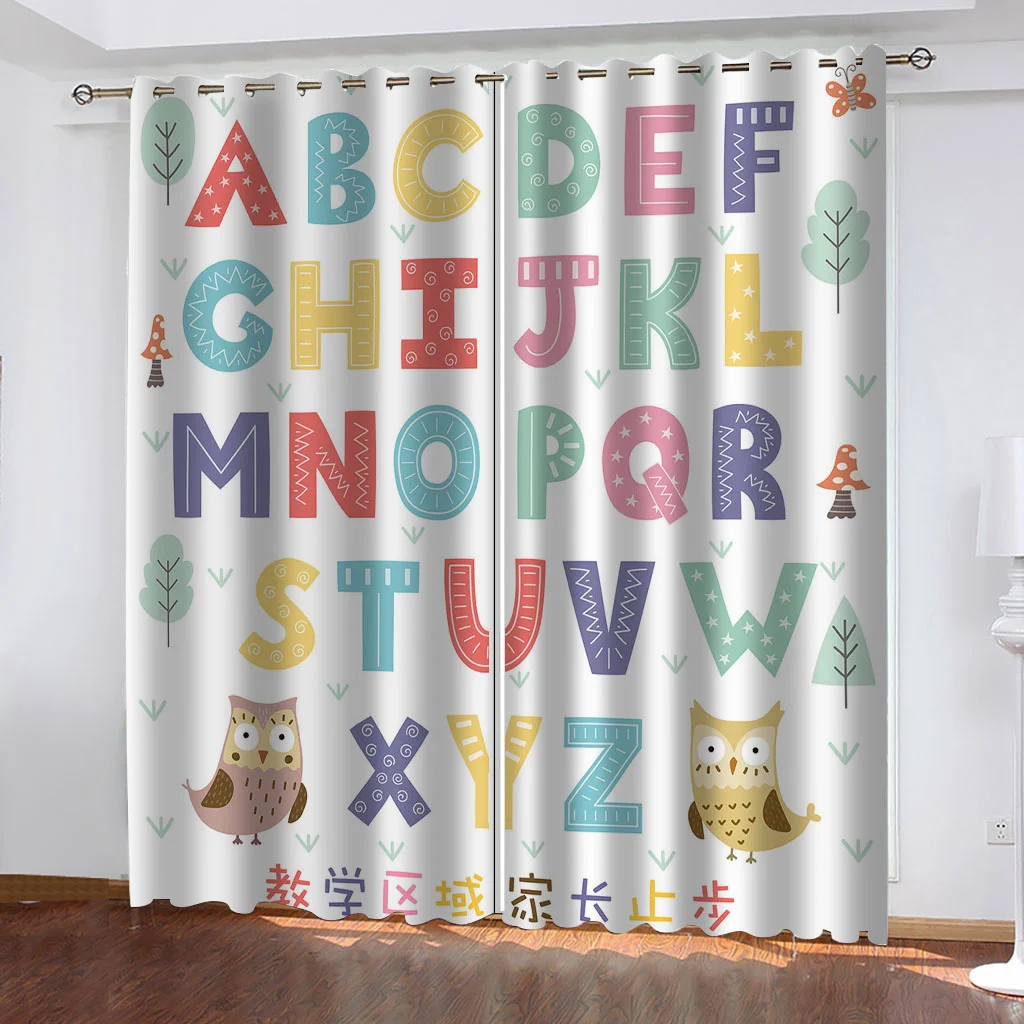 Mathematical Formula Window Curtains, Drapes, Living Room, Home Decor, Child Bedroom, Kitchen, Multiplication Table
