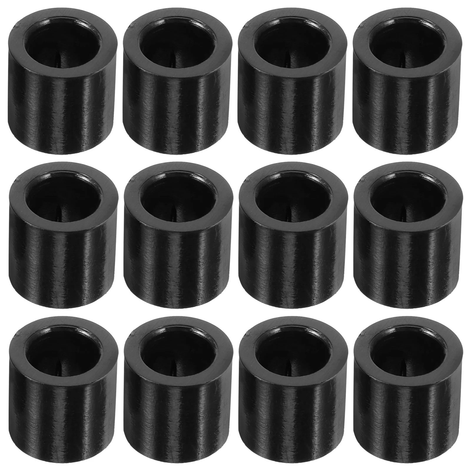 

30 Pcs Tubes Billiard Accessories Ferrules Replacement Cue Angle for Pool Stick Hoops Black