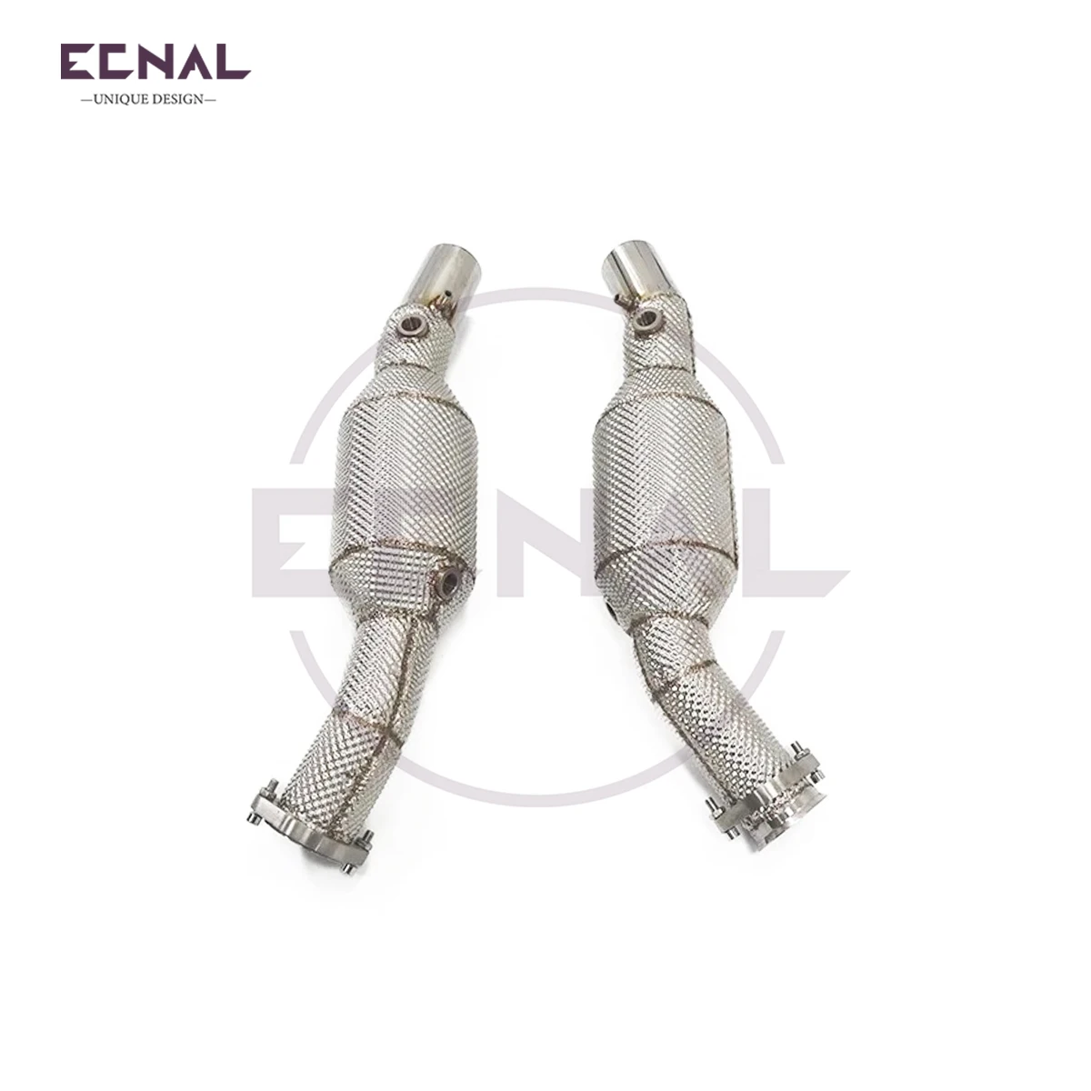 

Выхлопная труба Ecnal для Ferrari F360 3.6L, высококачественная спортивная выхлопная система из нержавеющей стали SS304 с теплозащитным экраном