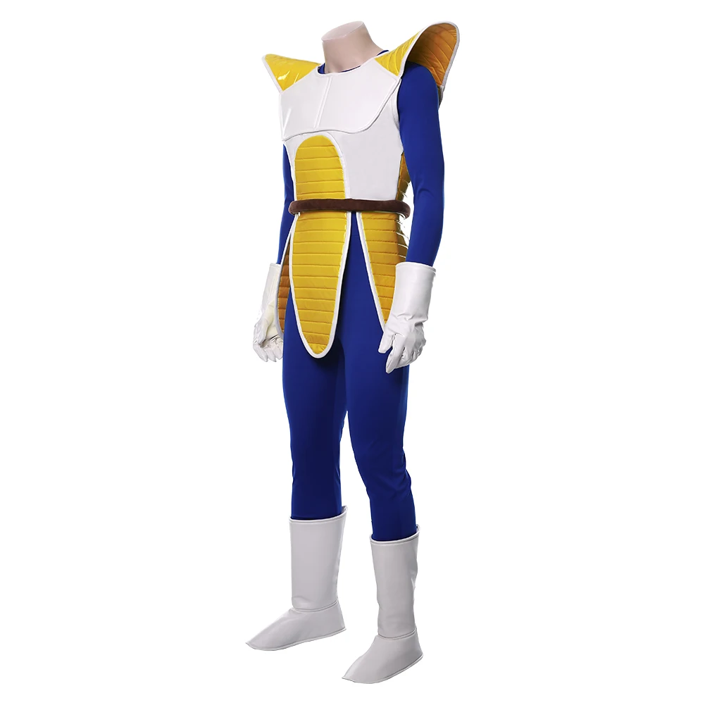 Adult Men Z Vegeta Cosplay Costume Jumpsuit Vest Fantasia Outfits Disfras Vegeta Clothes Halloween Carnival Party Disguise Suit