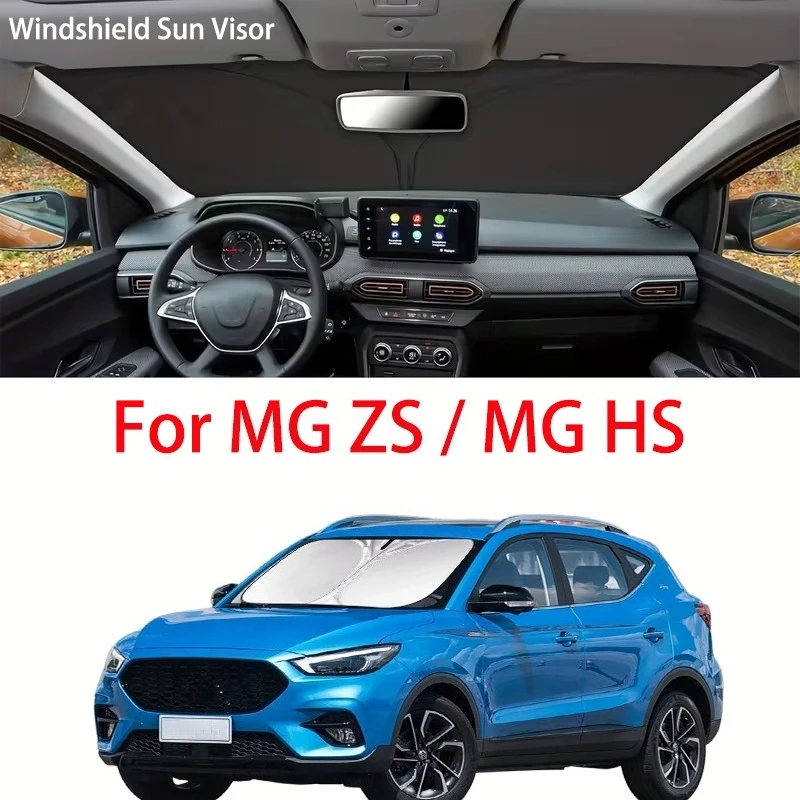 Car Sunshade, Wind Shield, Umbrella-Style Sunshade for Front Windshield, Foldable for MG ZS / MG HS 2010-2025