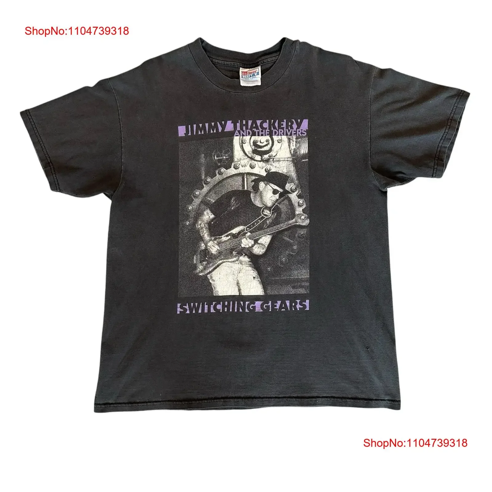 

Винтажная футболка Jimmy Thackery The Drivers Switching Gear 1990-х годов, большая винтажная стираная удобная универсальная футболка