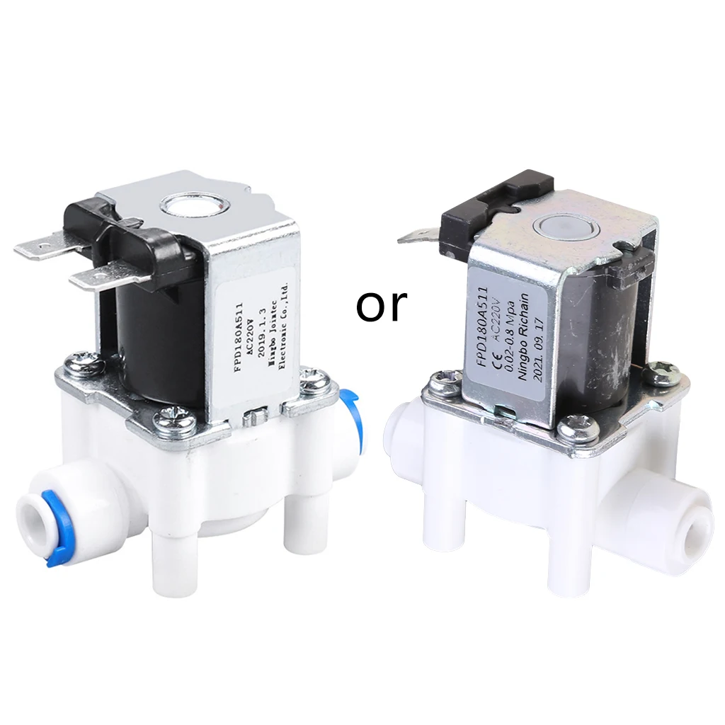 

1/4" Inlet Normally Closed Water Solenoid for Valve Plastic Electric Solenoid Valves for RO Reverse Osmosis Pure System Dropship