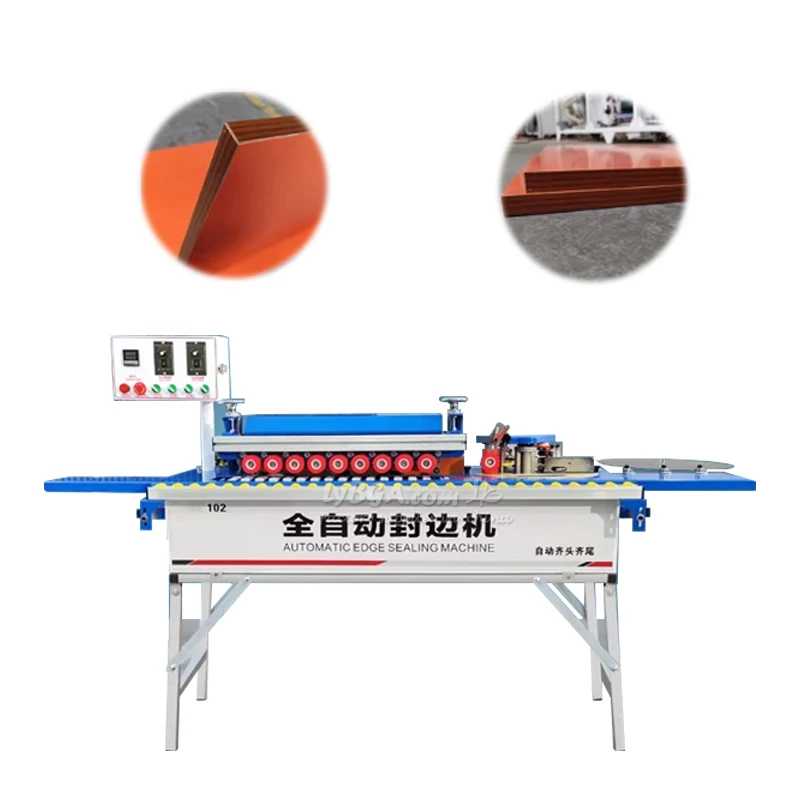 LY Dual Purpose Straight Curved Fully Automatic Edge Banding Machine Woodworking Cutter Glue Trimming Finishing Polish Alignment