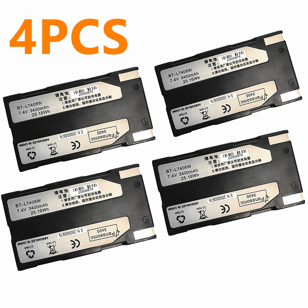 4pcs NEW BTNF-L7408W Battery For 9600 S82 Series GPS S82 S86 S82T S86T GNSS GPS RTK