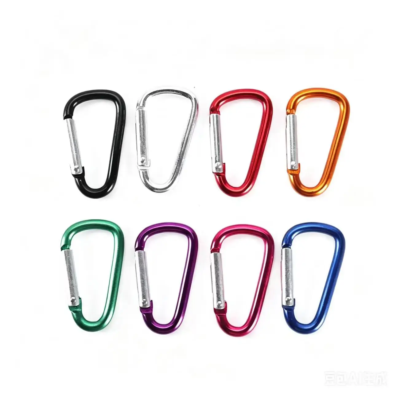 10pcs High Quality Alloy Carabiner Camping Hiking Hook Safety Aluminum D-Ring Key Chain Clip Keyring Snap Hook Outdoor Travel Ki