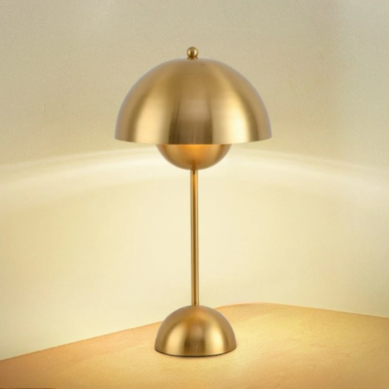 

Flower Bud Cream LED Desk Lamp Creative Plug Light 3 Color Dimming Book Light Bedroom Bedside Lamp Decorative Night Light