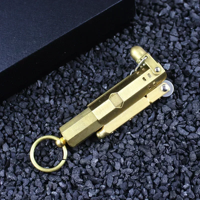 New Retro Unusual Petrol Lighter Windbreaker Smoking Accessories Kerosene Windproof Grinding Wheel Flint Lighter Men's Gift