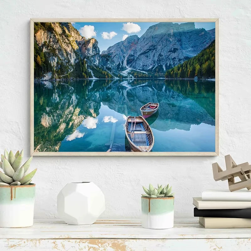 Natureza Paisagem Pintura Da L - Home Barca avaliação e preço