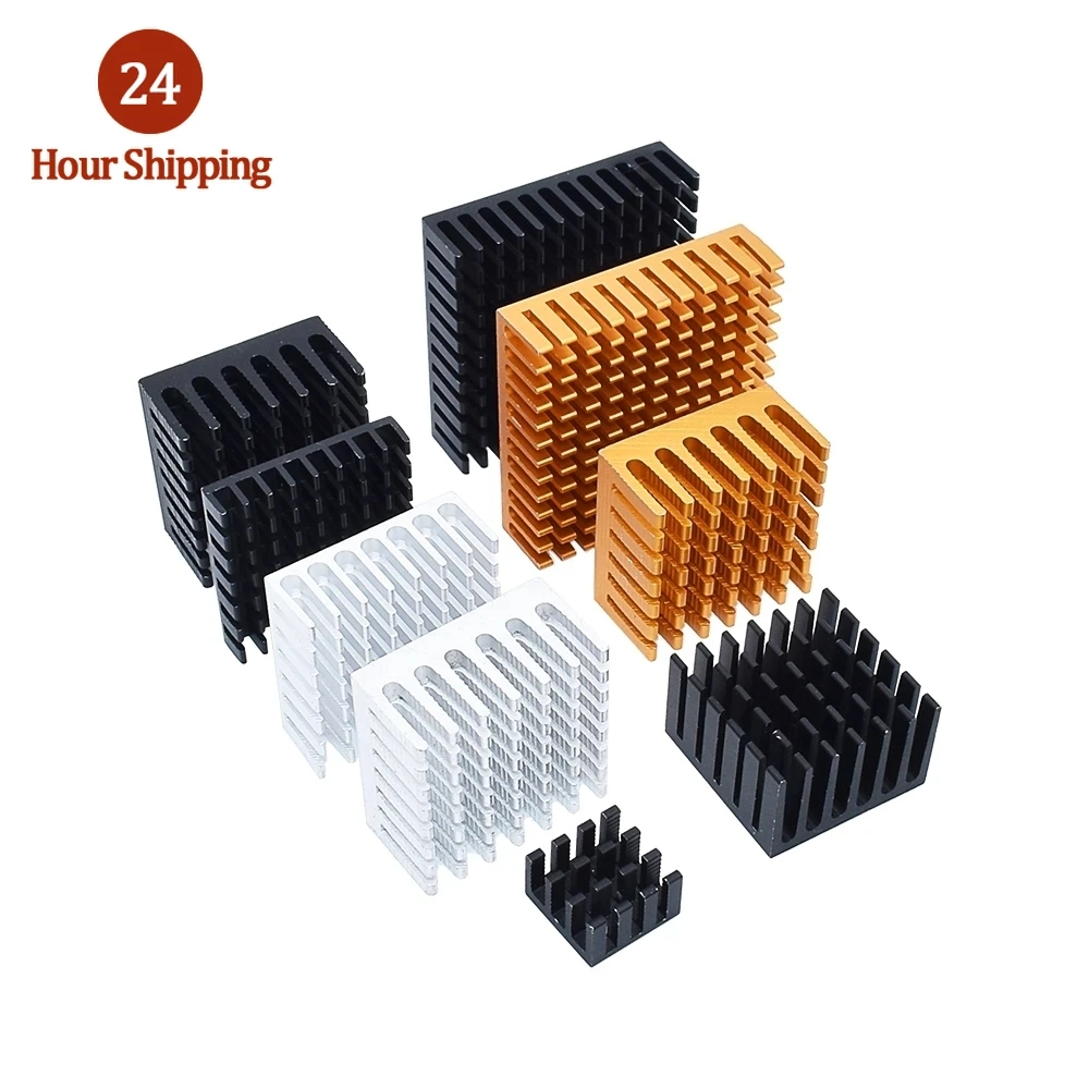 14*14*8mm Golden Black Aluminum Radiator IC Heat Sink Heat Sink 40 x 40 mm x 11 mm / 28 x 28 x 6 / 25 mm