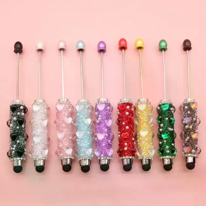 

Multifunctional Bead Ballpoint Pen Capacitive Touch Writing Ballpoint Pens Office Study Supplies Touch Screen Pen Gift