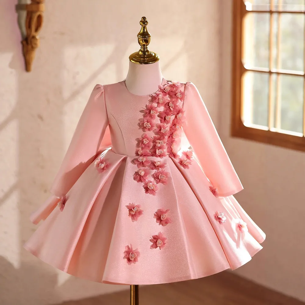 

Розовое платье для девочек: нарядное, праздничное, для выступлений, модное, для принцесс, для торжеств, детское, для выступлений на мероприятиях