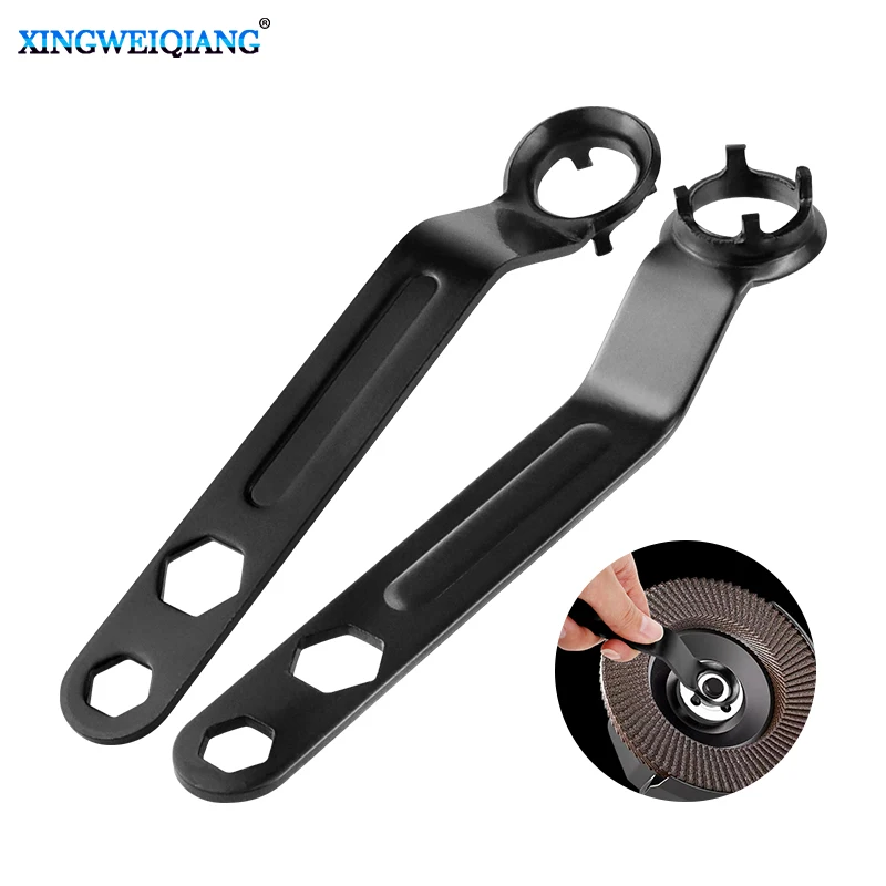 1PC Grinding Wheel Machine Adjustment Accessories Angle Grinder  Saw Blade Disassembly Wrench Four Jaw Wrench Tool