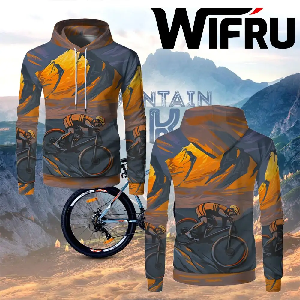 

Outdoor Sports Hiking Mountaineering Men's Hoodies Fashion Graphic Long-sleeved Tops Autumn/Winter Unisex Hooded Sweatshirts