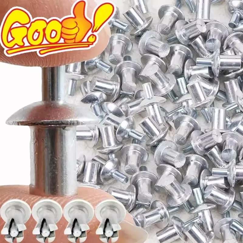 Aluminum Expanding Rivets Clip Fasteners Hammer Expanding Rivets Perforated Rivets Stainless Steel Rod Screws Fasteners